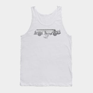 Service Motor Truck Vintage Patent Drawing Tank Top